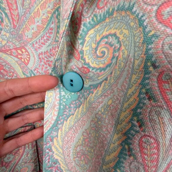 Rare Vintage Boho Paisley Blazer | Indie Artist Retro Unisex Jacket - Picture 5 of 12